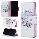 Colored Drawing Pattern Horizontal Flip Leather Case for Xiaomi Redmi 7,with Holder & Card Slots & Wallet(Tree) - 1