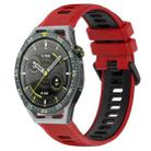 For Huawei Watch GT3 SE 22mm Sports Two-Color Silicone Watch Band(Red+Black) - 1