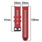 For Xiaomi MI Watch S1 22mm Sports Two-Color Silicone Watch Band(White+Black) - 4
