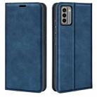 For Nokia G22 Retro-skin Magnetic Suction Leather Phone Case(Dark Blue) - 1