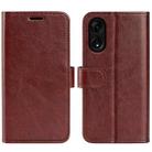 For OPPO A1 Pro 5G / Reno8 T 5G R64 Texture Horizontal Flip Leather Phone Case(Brown) - 1