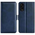 For OPPO A1 Pro 5G / Reno8 T 5G Dual-side Magnetic Buckle Leather Phone Case(Dark Blue) - 1