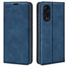 For OPPO A1 Pro 5G / Reno8 T 5G Retro-skin  Magnetic Suction Leather Phone Case(Dark Blue) - 1