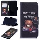 Colored Drawing Pattern Horizontal Flip Leather Case for Xiaomi Redmi  Note7,with Holder & Card Slots & Wallet(Bear) - 1
