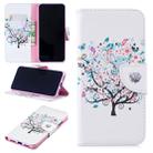 Colored Drawing Pattern Horizontal Flip Leather Case for Xiaomi Redmi  Note7,with Holder & Card Slots & Wallet(Tree) - 1