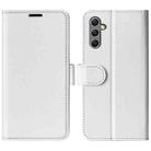 For Realme C35 R64 Texture Horizontal Flip Leather Phone Case(White) - 1