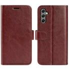 For Realme C35 R64 Texture Horizontal Flip Leather Phone Case(Brown) - 1