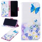Colored Drawing Pattern Horizontal Flip Leather Case for Xiaomi PocoF1,with Holder & Card Slots & Wallet(Butterfly Love) - 1