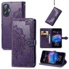 For Tecno Pova Neo 5G Mandala Flower Embossed Leather Phone Case(Purple) - 1