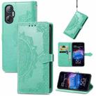 For Tecno Pova Neo 5G Mandala Flower Embossed Leather Phone Case(Green) - 1