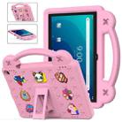 For Walmart Onn 10.1 2022 / 100071485 Handle Kickstand Children EVA Shockproof PC Tablet Case(Pink) - 1