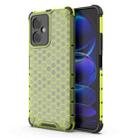 For Xiaomi Redmi Note 12 5G Global Shockproof Honeycomb Phone Case(Green) - 1