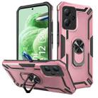 For Redmi Redmi Note 12 5G Global/Poco X5 Warship Armor 2 in 1 Shockproof Phone Case(Rose Gold) - 1