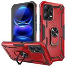 For Xiaomi Redmi Note 12 Pro+ 5G Global Warship Armor 2 in 1 Shockproof Phone Case(Red) - 1