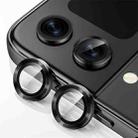 For Samsung Galaxy Z Flip4 / W23 Flip ENKAY Hat-Prince 9H Rear Camera Lens Aluminium Alloy Tempered Glass Film(Black) - 1