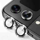 For Samsung Galaxy Z Flip4 / W23 Flip ENKAY Hat-Prince 9H Rear Camera Lens Aluminium Alloy Tempered Glass Film(Silver) - 1