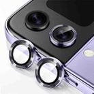 For Samsung Galaxy Z Flip4 / W23 Flip ENKAY Hat-Prince 9H Rear Camera Lens Aluminium Alloy Tempered Glass Film(Light Purple) - 1