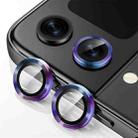For Samsung Galaxy Z Flip4 / W23 Flip ENKAY Hat-Prince 9H Rear Camera Lens Aluminium Alloy Tempered Glass Film(Colorful) - 1