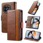 For OnePlus Ace 2 CaseNeo Splicing Dual Magnetic Buckle Leather Phone Case(Brown) - 1