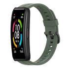 For Huawei Band 6 Solid Color Silicone Watch Band(Green) - 1