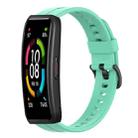For Huawei Band 6 Solid Color Silicone Watch Band(Lake Blue) - 1