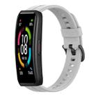 For Huawei Band 6 Solid Color Silicone Watch Band(Grey) - 1