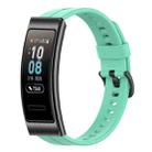 For Huawei Band 3 Solid Color Silicone Watch Band(Lake Blue) - 1