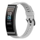 For Huawei Band 3 Solid Color Silicone Watch Band(Grey) - 1