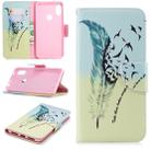 Colored Drawing Pattern Horizontal Flip Leather Case for Xiaomi Redmi Note6&Note6Pro,with Holder & Card Slots & Wallet(Feather Bird) - 1