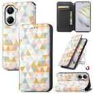 For Huawei Nova 10 SE CaseNeo Colorful Magnetic Leather Phone Case(Rhombus) - 1