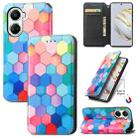 For Huawei Nova 10 SE CaseNeo Colorful Magnetic Leather Phone Case(Colorful Cube) - 1