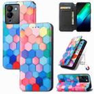For Infinix Note 12 G96 CaseNeo Colorful Magnetic Leather Phone Case(Colorful Cube) - 1