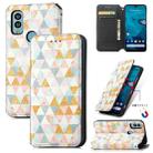 For Kyocera Android One S10 CaseNeo Colorful Magnetic Leather Phone Case(Rhombus) - 1