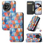 For OnePlus Ace 2 CaseNeo Colorful Magnetic Leather Phone Case(Rhombus Mandala) - 1