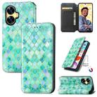 For Realme C55 CaseNeo Colorful Magnetic Leather Phone Case(Emerald) - 1
