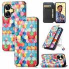 For Realme C55 CaseNeo Colorful Magnetic Leather Phone Case(Magic Space) - 1