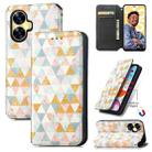 For Realme C55 CaseNeo Colorful Magnetic Leather Phone Case(Rhombus) - 1