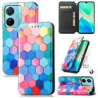 For vivo S15e CaseNeo Colorful Magnetic Leather Phone Case(Colorful Cube) - 1