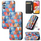 For Samsung Galaxy A14 4G CaseNeo Colorful Magnetic Leather Phone Case(Rhombus Mandala) - 1