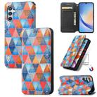 For Samsung Galaxy A34 5G CaseNeo Colorful Magnetic Leather Phone Case(Rhombus Mandala) - 1