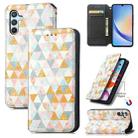 For Samsung Galaxy A34 5G CaseNeo Colorful Magnetic Leather Phone Case(Rhombus) - 1