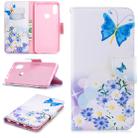 Colored Drawing Pattern Horizontal Flip Leather Case for Xiaomi  Redmi6Pro,with Holder & Card Slots & Wallet(Butterfly Love) - 1