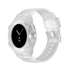 For Google Pixel Watch JUNSUNMAY Integrated TPU Adjustable Elastic Watch Band(Translucent) - 1