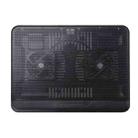 N128 Work Game Dual Fan Laptop Cooling Pad Heat Dissipation Holder with LED Light - 1