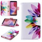Colored Drawing Pattern Horizontal Flip Leather Case for Xiaomi Redmi 6 & 6A, with Holder & Card Slots & Wallet(Sunflower) - 1