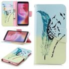 Colored Drawing Pattern Horizontal Flip Leather Case for Xiaomi Redmi 6 & 6A, with Holder & Card Slots & Wallet(Feather Bird) - 1
