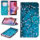 Colored Drawing Pattern Horizontal Flip Leather Case for Xiaomi Redmi 6 & 6A, with Holder & Card Slots & Wallet(Plum Blossom) - 1