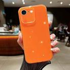 For iPhone SE 2022 / SE 2020 / 7 / 8 Jelly Glitter Solid Color TPU Phone Case(Orange) - 1