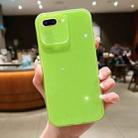 For iPhone 7 Plus / 8 Plus Jelly Glitter Solid Color TPU Phone Case(Fluorescent Green) - 1