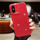 For iPhone X / XS Jelly Glitter Solid Color TPU Phone Case(Red) - 1